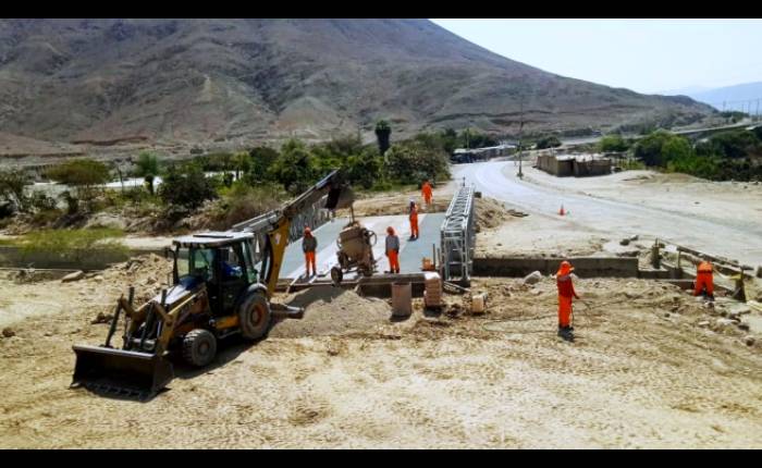 MTC inicia instalación de puente modular Chinecas para mejorar conectividad