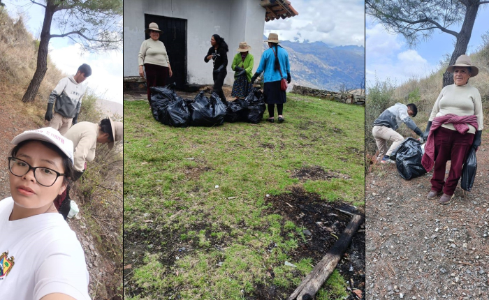 Retiran gran cantidad de basura del cerro de Huancash en Mariscal Luzuriaga