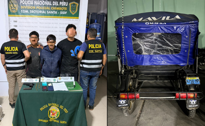 Detienen a tres sospechosos con arma, explosivo y nota extorsiva