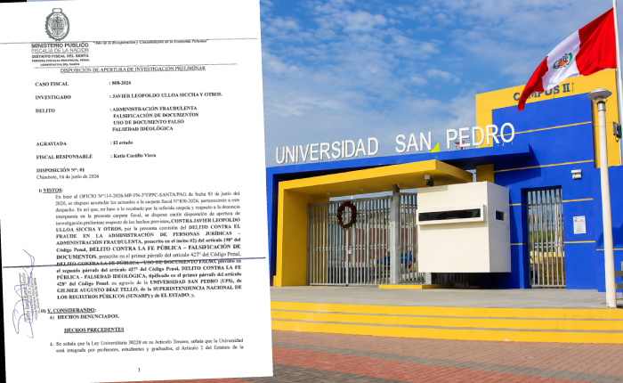 Fiscalía abre investigación contra 39 personas por inscripción ante Sunarp